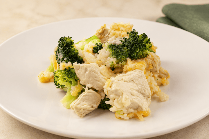 Cheesy Chicken, Broccoli & Rice Casserole